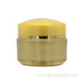 50g Luxurious yellow acrylic round cosmetic jars with good price